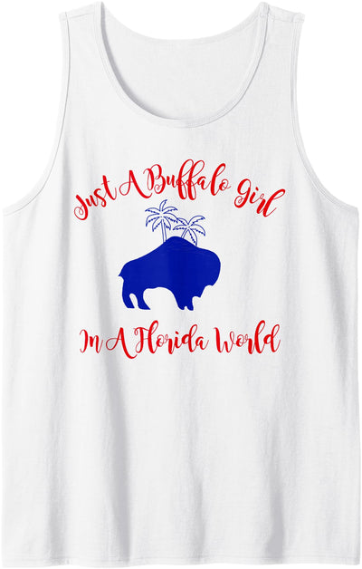 Cow All Just a Buffalo Girl in a Florida World Tank Top