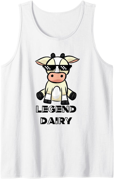 Cow Tank Top - Casual Sleeveless Farm Apparel