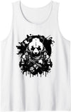 Panda Gifts For Panda Lovers - Cute Panda Bear Determined Tactical Panda - Not so Fluffy and Harmless Tank Top - White
