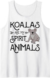 Vintage Koala Bear Lovers Gifts Koalas Are My Spirit Animals Gift Vintage Koala Bear Tank Top - White