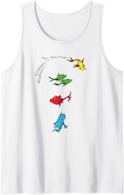 One Fish Two Fish Red Fish Blue Fish Tank Top