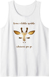 DV Tees Giraffe Face - leave a little sparkle wherever you go Tank Top - White