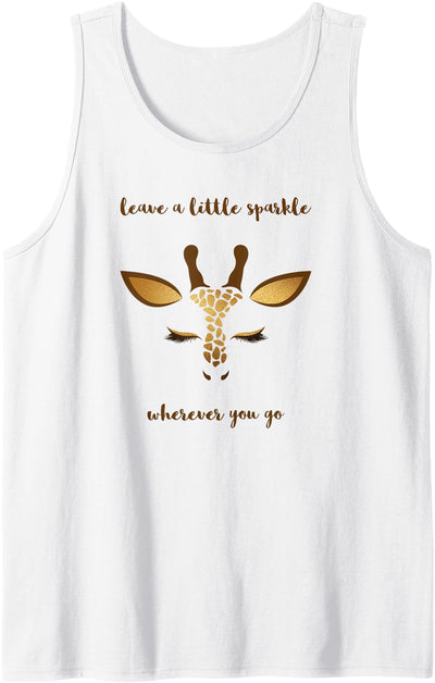 Giraffe Face - leave a little sparkle wherever you go Tank Top