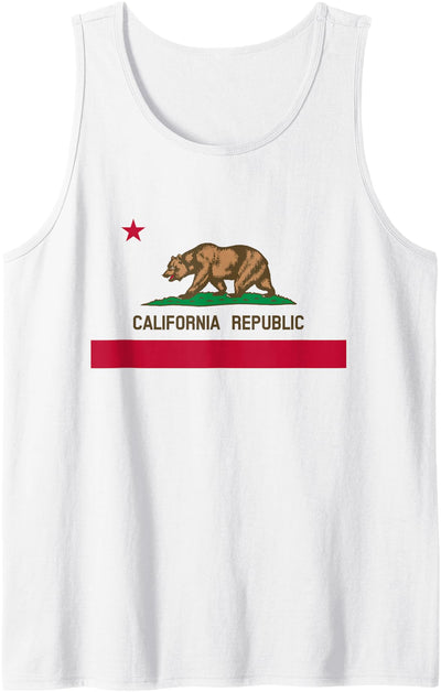 California 'Bear Republic' State Flag Tank Top