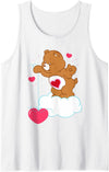 Care Bears Tenderheart Bear Fishing Hearts Tank Top - White