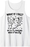 Dream Big Animal Inspiration Believers Apparel Flying Pig What If You Fly Motivational Quote Tank Top - White