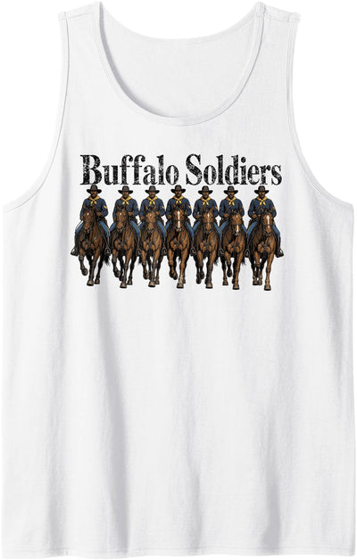 Melanin Wild West Buffalo Soldiers Black Cowboys't African Tank Top