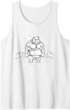 Kinda Fit Sorta Fat Gift Funny Gym Weightlifting Kinda Fit Sorta Fat Tshirt Funny Gym Body Cute Bear Retro Tank Top - White