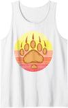 Bearpaw National Park bearpaws Papa Bear Paw Wildlife Tank Top - White