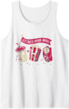 Halloween shirt Let's Watch Horror Movies Funny Halloween Costume Tank Top - White