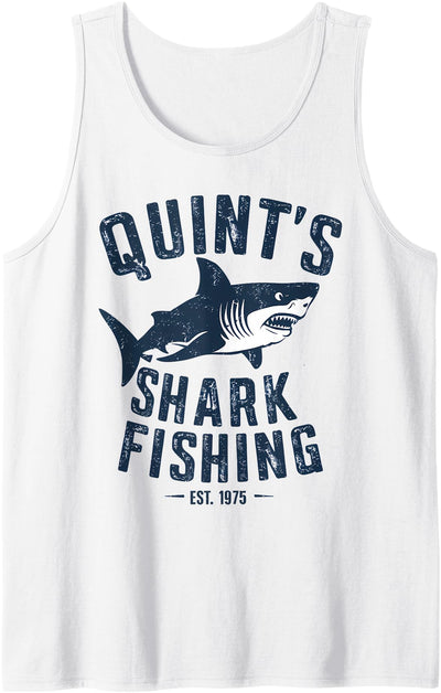 Vintage Quint's Shark Fishing 1975 Retro Tank Top
