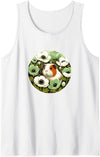 Guinea pig flower Snugg Guinea pig flowers Green Anemone Tank Top - White