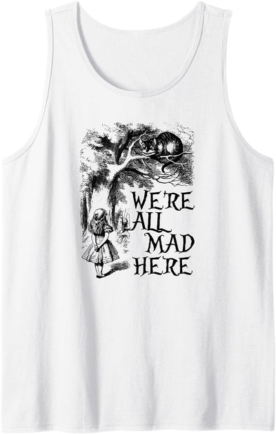 Alice Accessories We're all mad here Alice in Wonderland Tank Top