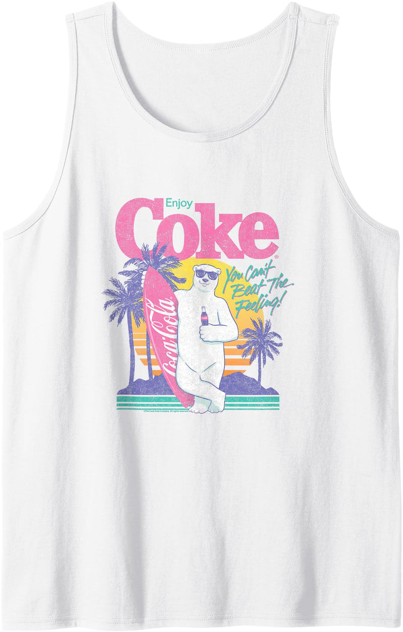Coca-Cola Company Coca-Cola -Coke Polar Bear Summer Tank Top - White