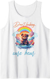 Don't fucking care bear tees Don't fucking care bear Tank Top - White