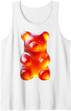 Urban Empyre Orange Gummy Bear Tank Top - White