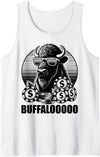 Gambling Gift Casino Gambler Stuff & Accessories Lucky Buffalo Casino Slot Machine BUFFALOOOOO Gambling Tank Top - White