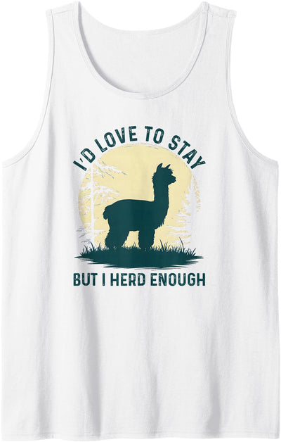 Alpaca Designs For Llama Lovers Alpaca Funny Vintage Alpaca Cool Llama Lover Tank Top