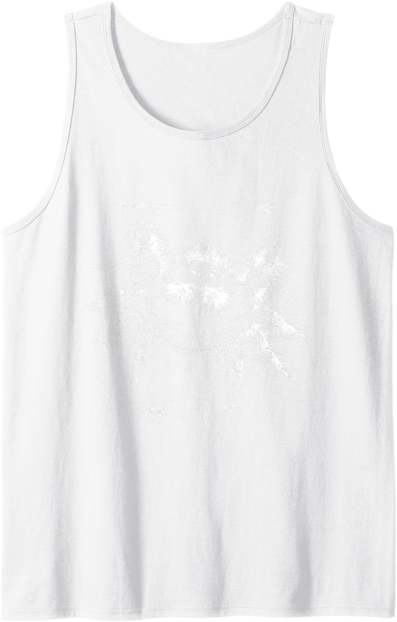 Jumping Spider Spooky Halloween Women Men Kids Punk Vintage 90s Jumping Spider Graphic Horror Halloween Tank Top - White