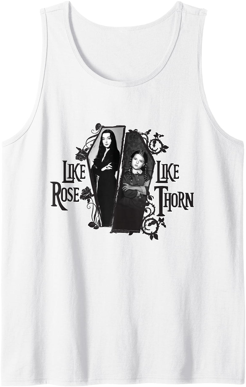 The Addams Family TV Series – Mothers Day Morticia Wednesday Tank Top - White