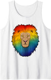 Snabdesign84 Lion Rainbow Tank Top - White