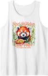 KAEDAM Gifts: Animals: Panda Bears Funny I Love Red Pandas and Pho Soup and Maybe a Few People Tank Top - White