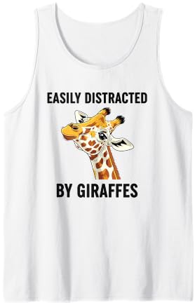 Easily Distracted By Giraffes Tank Top