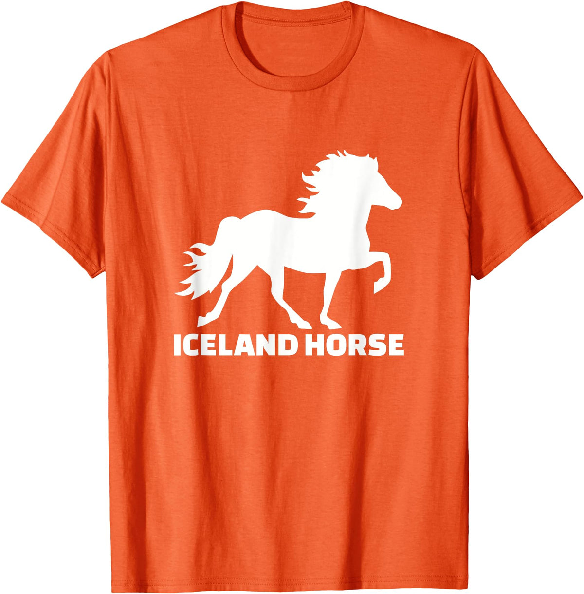 Icelandic horse gifts Icelandic horse T-Shirt - Orange