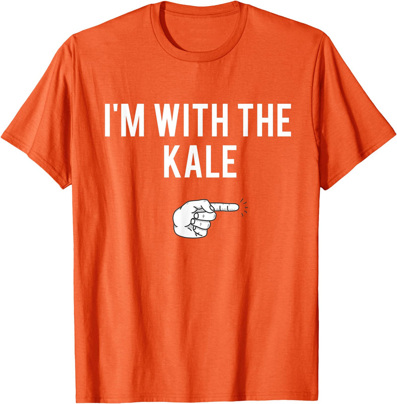 Matching Kale Costume I'm With The Kale Halloween Costume Party Matching T-Shirt - Orange