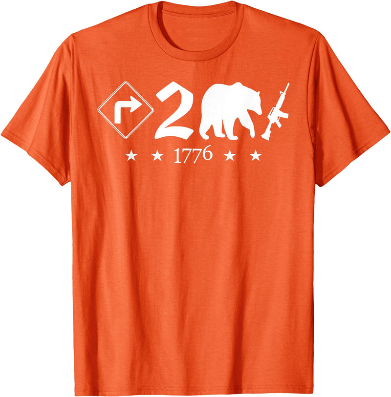 Right To Bear Arms Pro Gun & Patriotic Military Right To Bear Arms Pro Gun Funny Patriotic Military Women Men T-Shirt - Orange