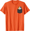Guinea Pig Shirts For Men Women Kids Gift Guinea Pig Pocket Funny Cavy Rodent Animal Men Women Kids T-Shirt - Orange