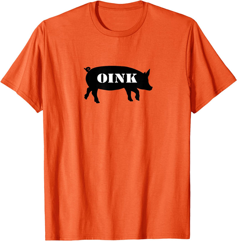 Bear Daddy Oink Pig Play Funny Gay Men's T-Shirt T-Shirt - Orange