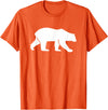 Walking Polar Bear T-Shirt - Orange