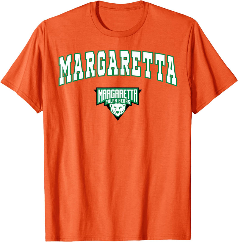 Official High School Fan Gear Margaretta High School Polar Bears T-Shirt C2 T-Shirt - Orange