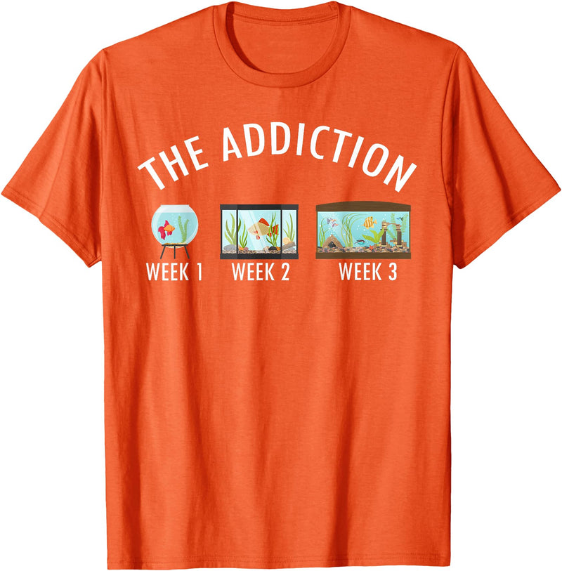 Funny Evolution Of Fish Lover Aquarium Girls Boys Funny Fish Lover Evolution Home Aquarium Fish Tank Pet Lover T-Shirt - Orange