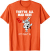 Alice in Wonderland White Rabbi Rabbit T-Shirt in Orange