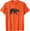 Vintage Polar Bear Merch and Gifts Polar Bear Distressed Print - Vintage Polar Bear T-Shirt - Orange