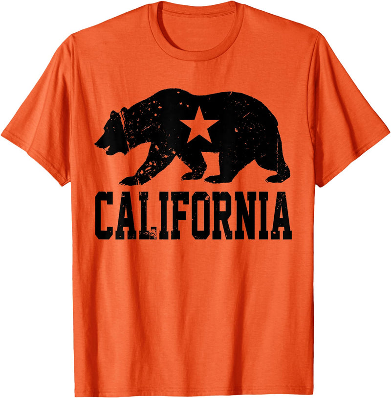 Miftees California Republic Bear T-Shirt - Orange