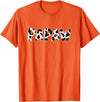 funny saying Gifts for Family Members and more Papaw Cow Print Cow Pattern T-Shirt - Orange