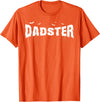 Dadster Matching Family Mom Dad Halloween Party Retro Vintage Dadster Couple Matching Family Mom Halloween T-Shirt - Orange