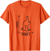 Funny Rabbit or Duck Animal Diptych Rabbit T-Shirt in Orange
