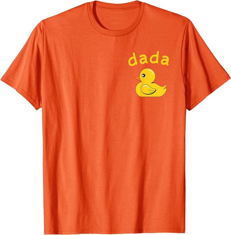 Dada Duck Birthday Rubber Duck Boy Girl Kids Family Matching T-Shirt - Orange