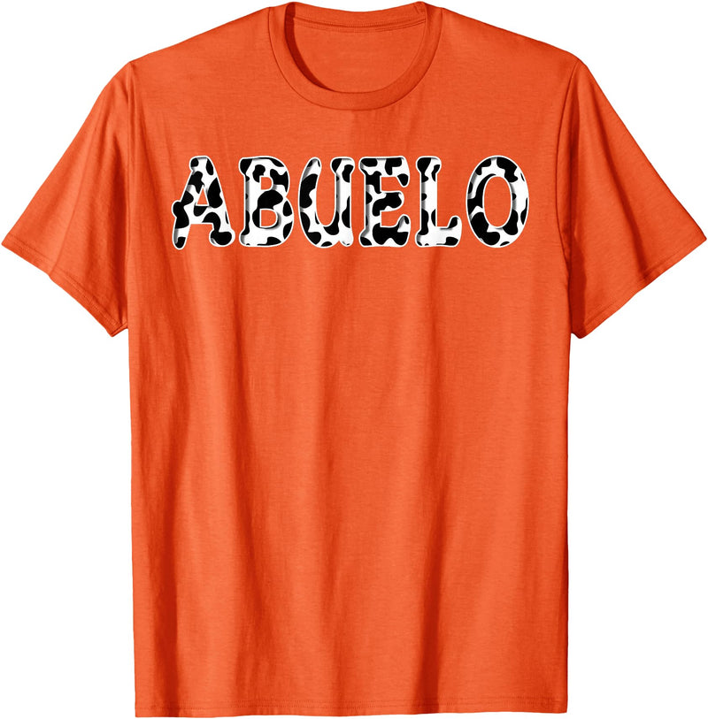 Cow Pattern Print Family Matching Birthday Apparel Cow Abuelo Birthday Family Matching Girl Boy Farm Birthday T-Shirt -