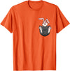 Cute Rabbit Bag Lover Bunny Graphic T-Shirt in Orange