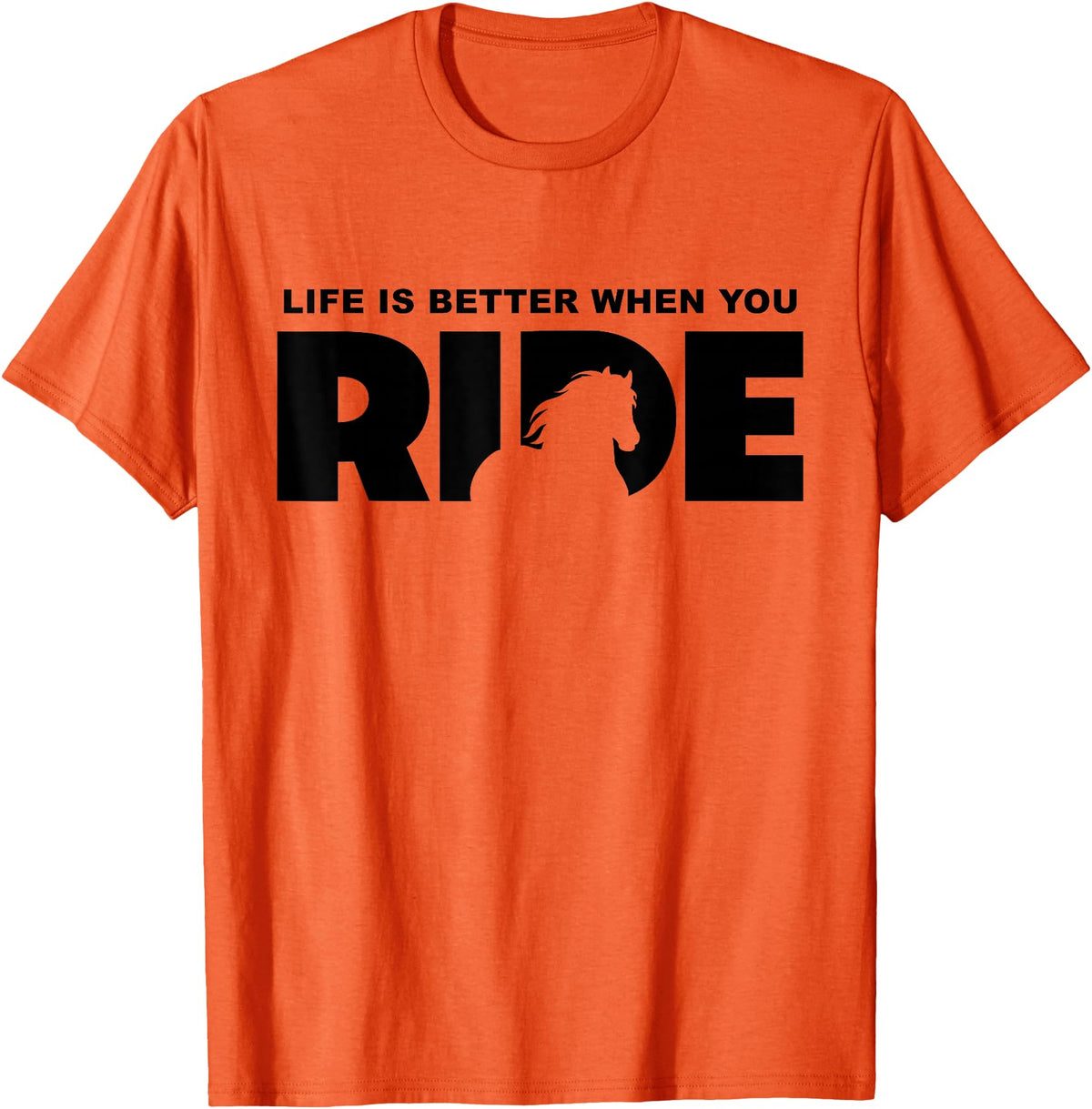 BASBO Horse Riding T-Shirt - Orange