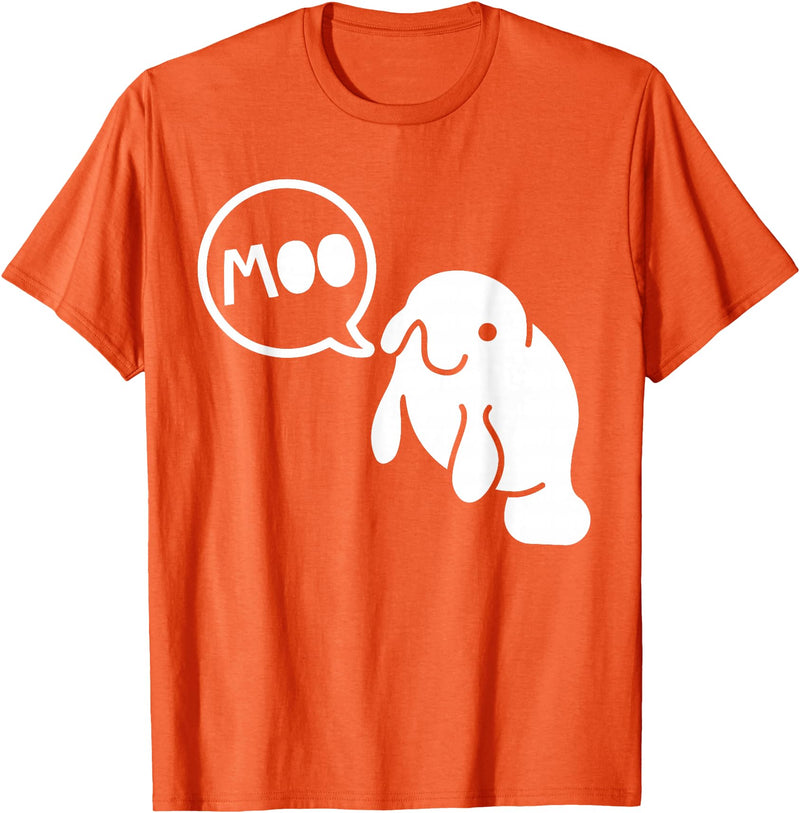 Manatee Marine Biology Tees Manatee Cows of the Sea Funny Marine Biology T-Shirt T-Shirt - Orange