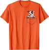 Funny Kunekune Pig Lover Gifts Kunekune Pig In a Pocket Cute Pocket Kunekune Pig T-Shirt - Orange