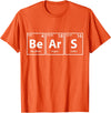 Periodic Tees Co. Bears (Be-Ar-S) Periodic Table Elements Shirt T-Shirt - Orange
