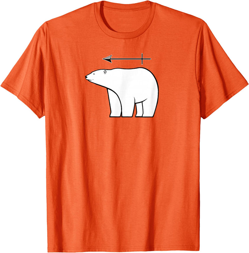 Mike Robe Designs Eisbär Funny Chemistry Science Pun Men and Women T-Shirt - Orange