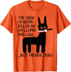 Funny Meme Alpaca Llama drama halloween design The odds of being killed by an llama are low but never zero T-Shirt - Orange